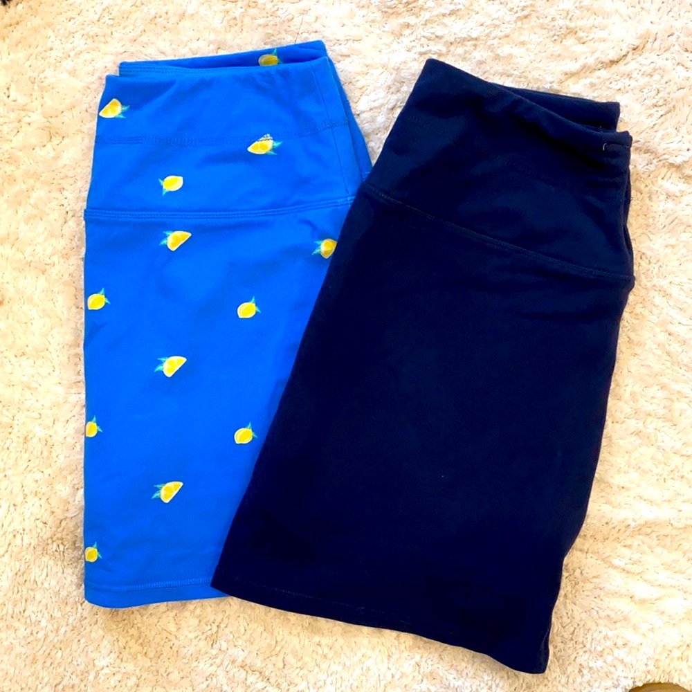 Skorts Bundle!▪️Navy & Light Blue with 🍋 print